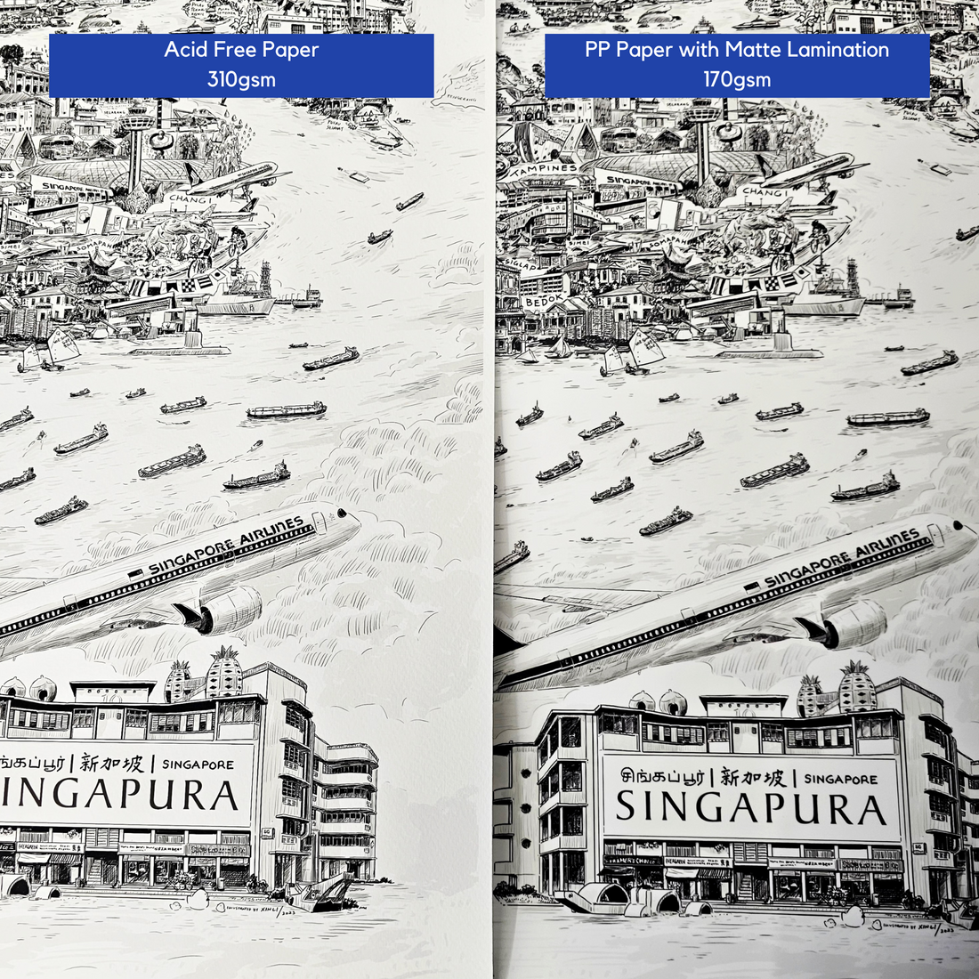 Peta Singapura III Print