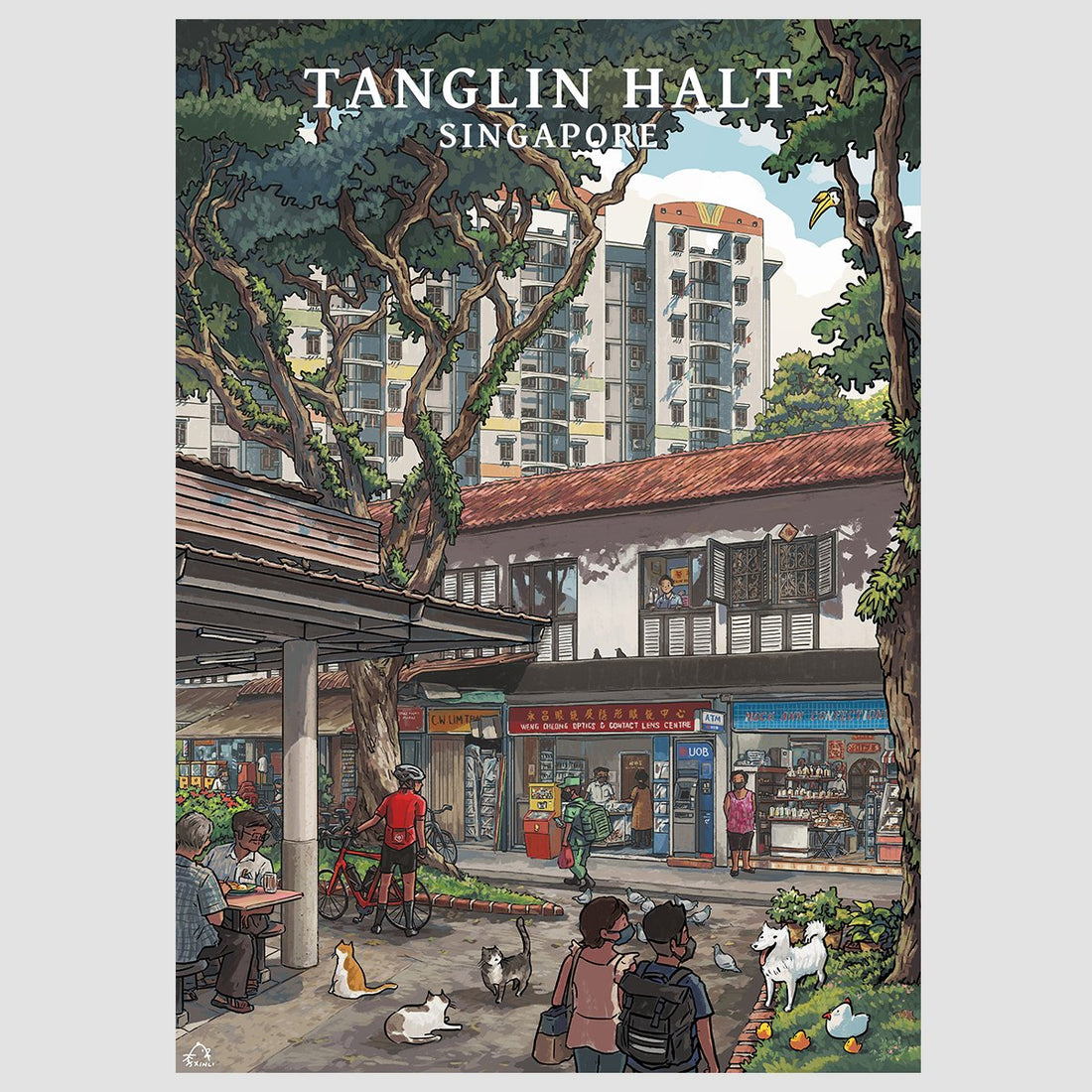 Lee Xin Li Singapore Street Series Postcards