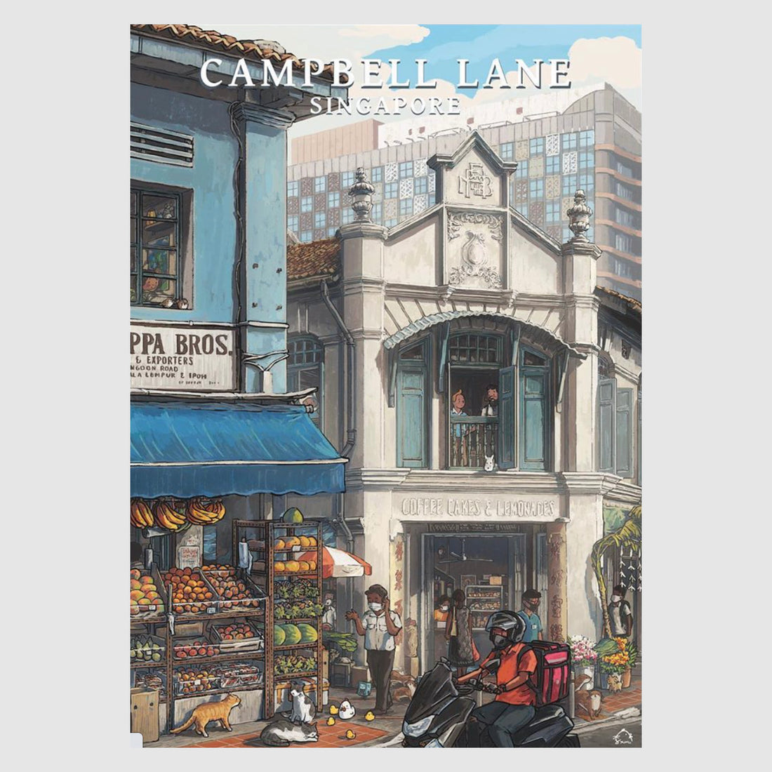 Lee Xin Li Singapore Street Series Postcards