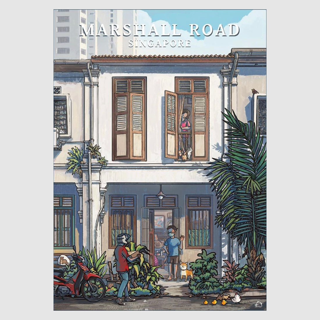 Lee Xin Li Singapore Street Series Postcards