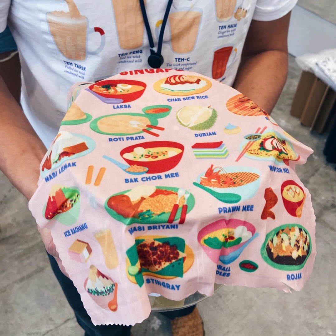 Let's Visit a Hawker Centre Beeswax Food Wrap