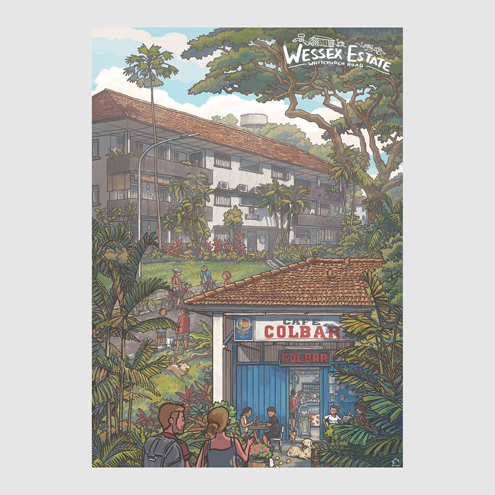 Lee Xin Li Singapore Street Series Postcards